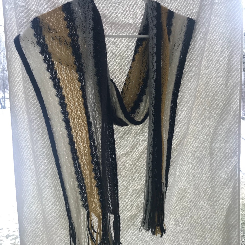 Knit Multi-Colored Scarf.